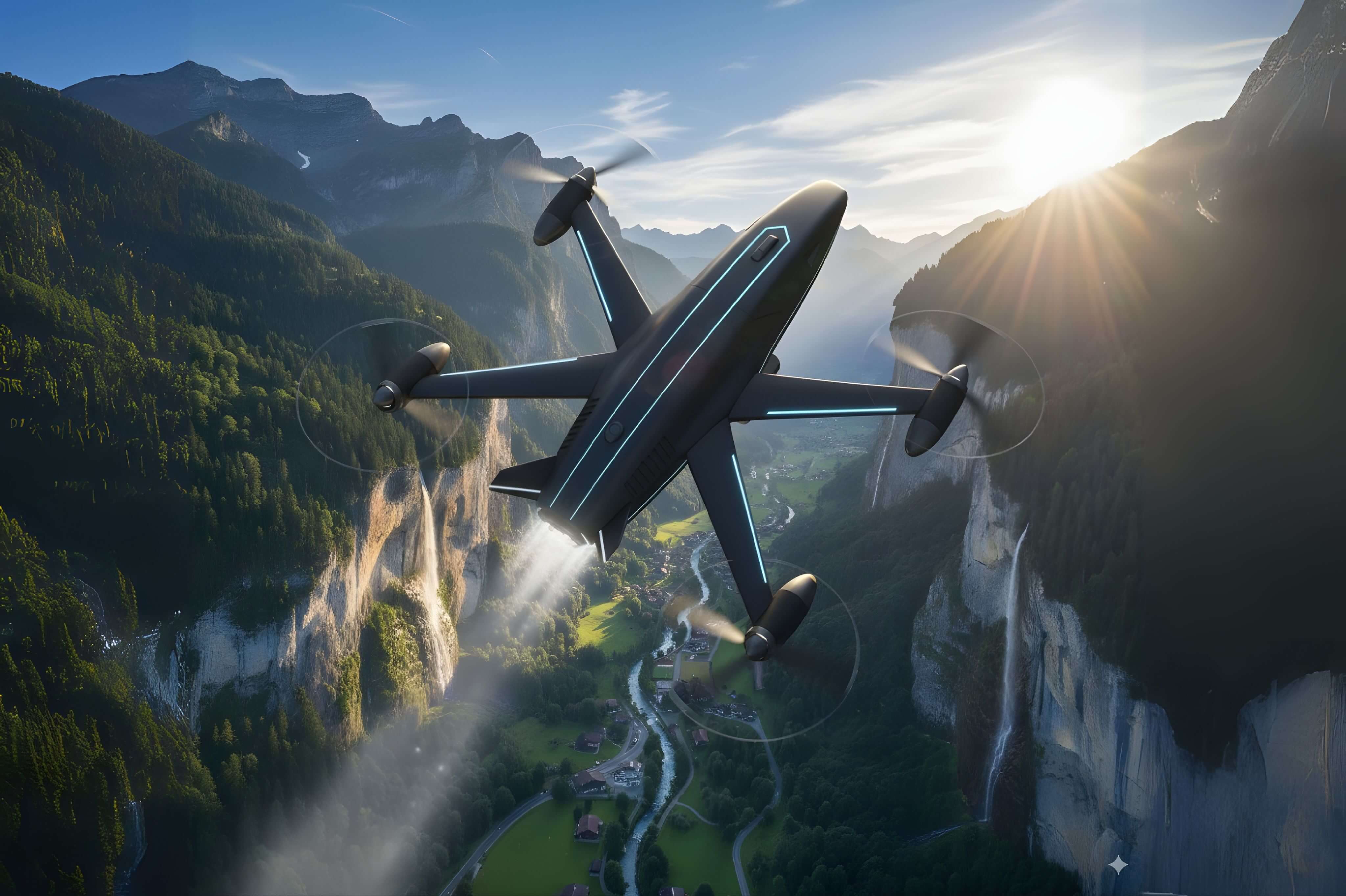 INTERCEPTOR counter-drone system testing in complex terrain environment